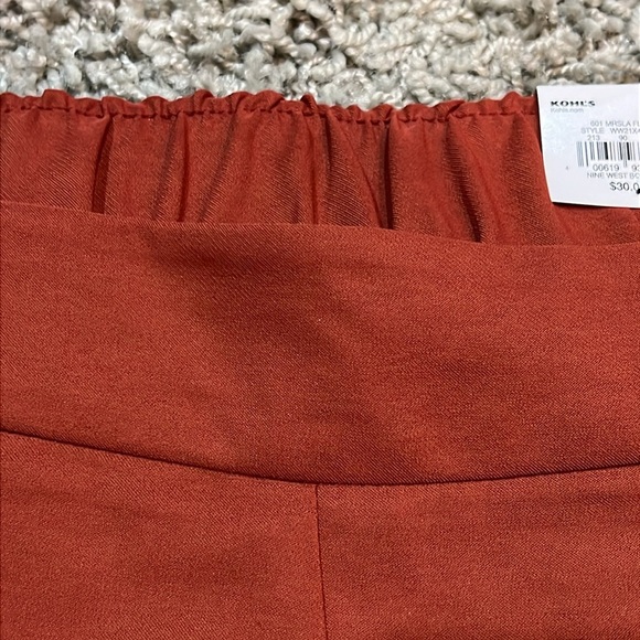 Nine West High Waist Shorts in Rust - Picture 4 of 9